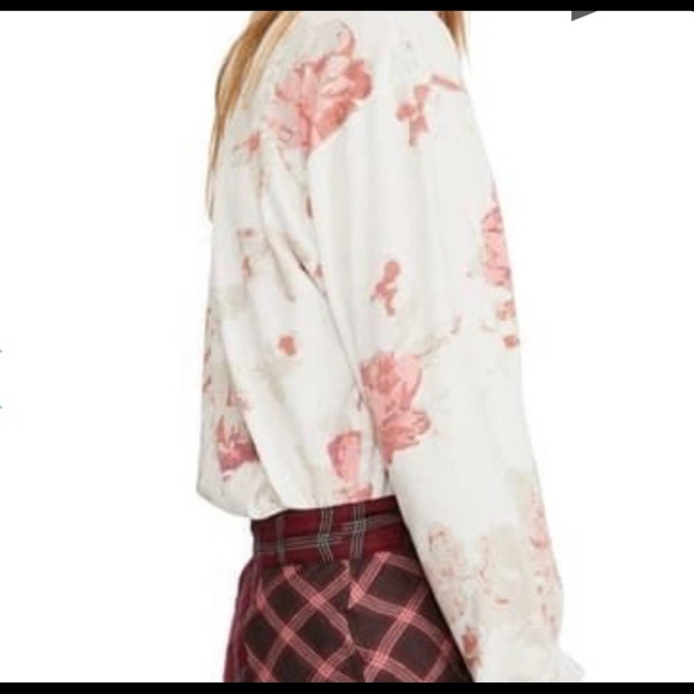 NWT BOHO FREE PEOPLE LONG SLEEVE LIGHT WEIGHT TOP COUNTRY STYLE - Picture 5 of 11